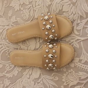 Marc Fisher studded slides